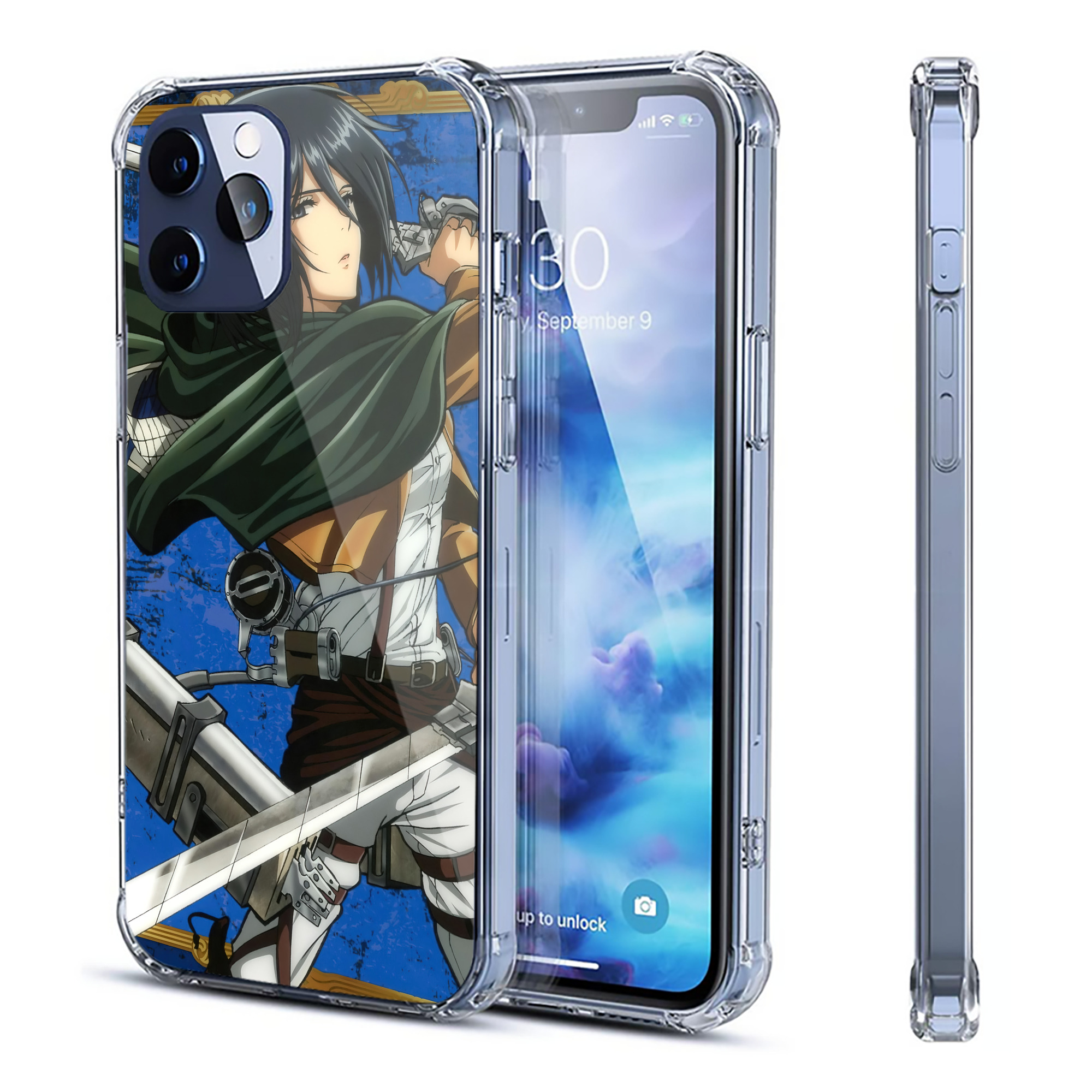 （画像用） 進撃の巨人 Attack on Titan 【iPhone 12シリーズ対応】透明スマホケース（クリアソフトケース）